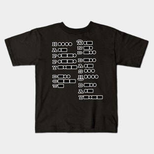 Happy Dot Day, Morse Code Kids T-Shirt